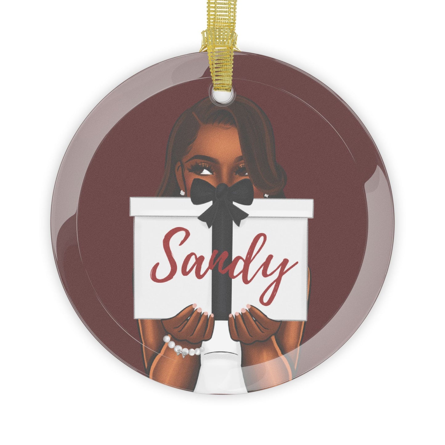 Custom - Glass Christmas Ornament