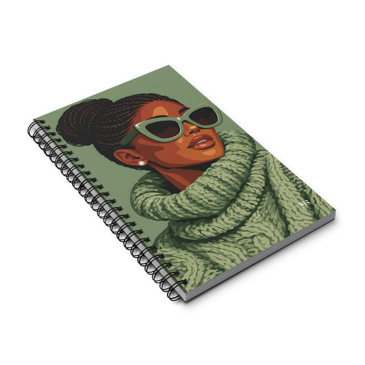 Woman in Green Journal
