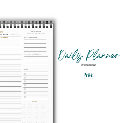 Daily Overview Productivity Planner – 52 Sheets