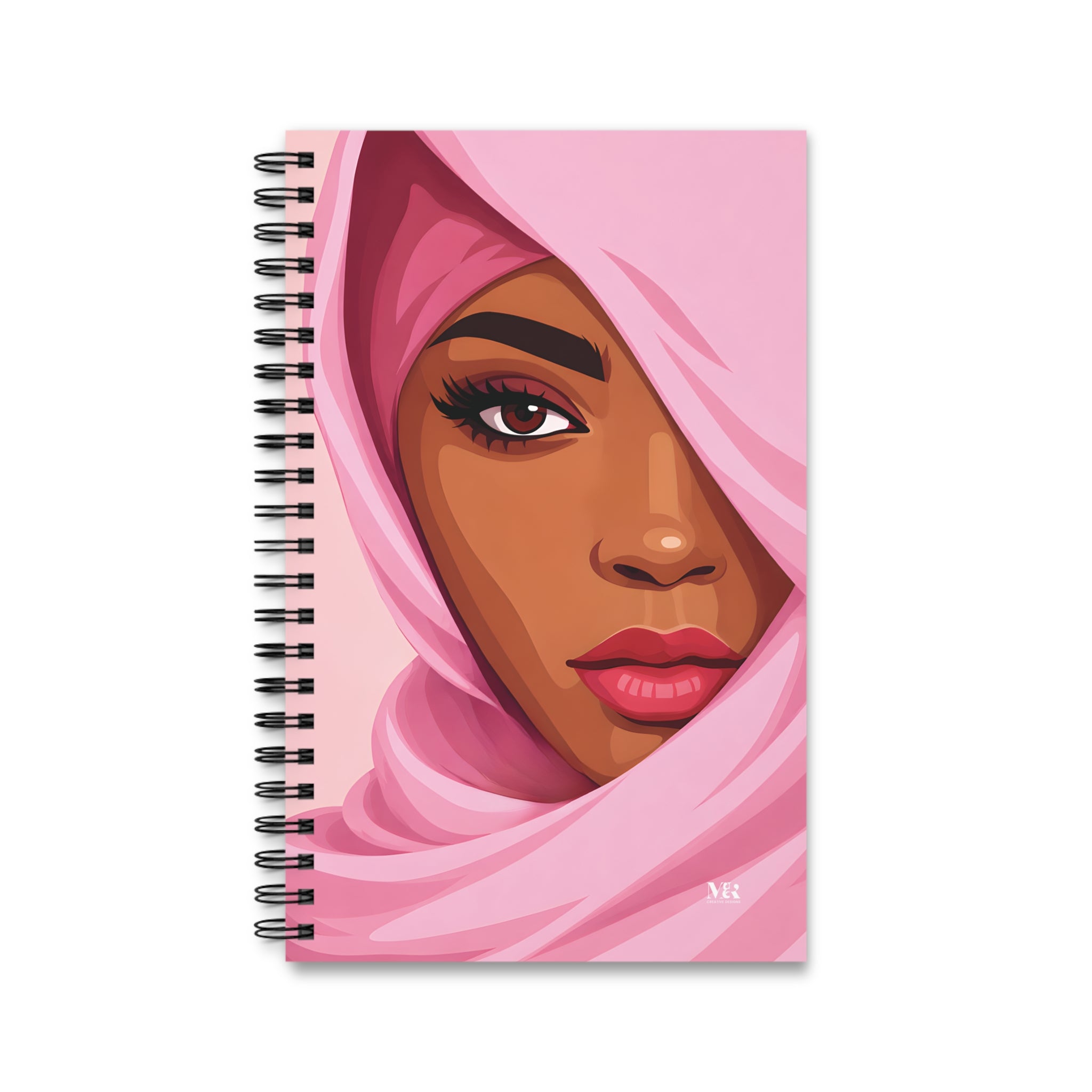 Woman in Pink Journal