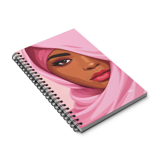 Woman in Pink Journal
