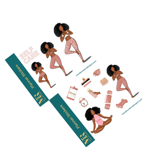 Black Woman Planner Stickers Vol.6