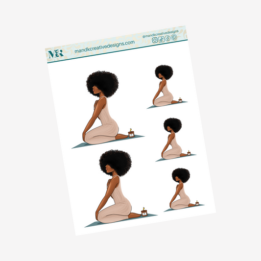 Best Afrocentric Planner Stickers | Stickers | M&K Creative Designs